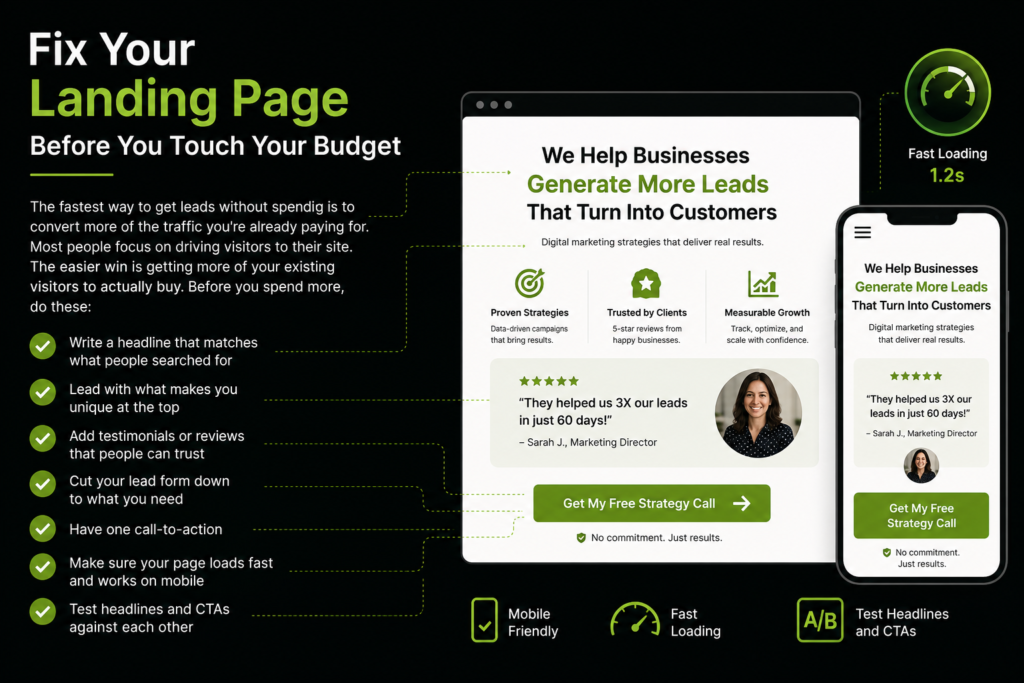 Generate Quality Leads Without More Ad SpendGenerate Quality Leads Without More Ad Spend Using Landing Pages